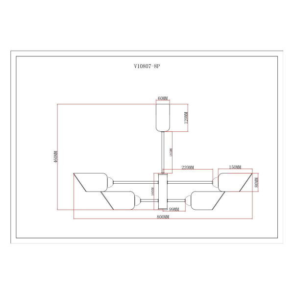 Потолочная люстра Moderli Avery V10807-8P Потолочная люстра Moderli Avery V10807-8P