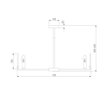 Потолочная люстра Eurosvet Marble 60158/7 латунь