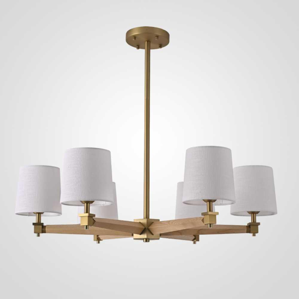 Подвесная люстра Imperium Loft Jorgenson D85 White/Light Wood 203575-26