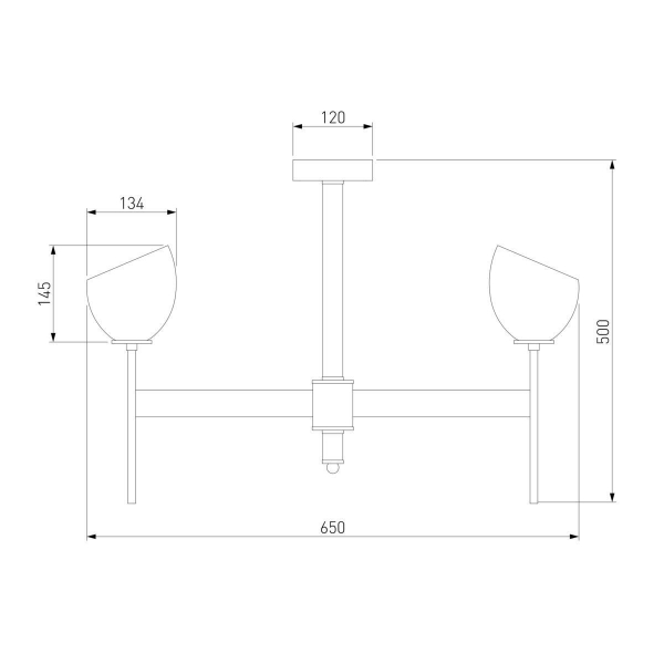 Подвесная люстра Eurosvet Arrista 60130/6 хром Smart