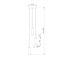 Подвесная светодиодная люстра Eurosvet Stark 50386/3 LED