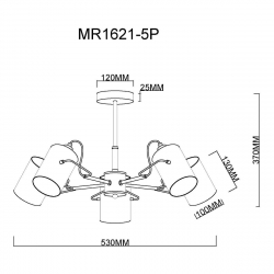 Потолочная люстра MyFar Sara MR1621-5P