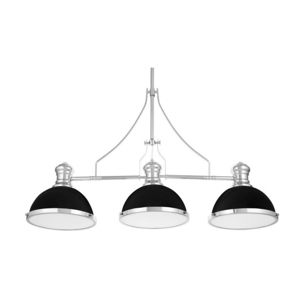 Подвесная люстра Lumina Deco Ettore LDP 710-3 BK+CHR