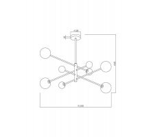 Подвесная люстра Freya Sphirity FR5376CL-08B