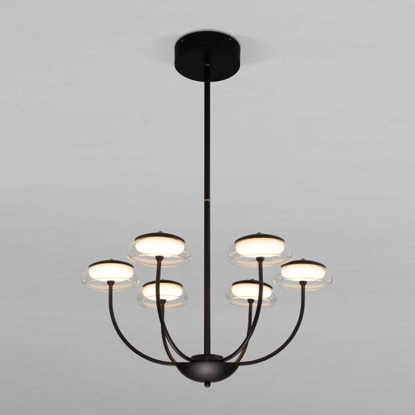 Подвесная светодиодная люстра Eurosvet Fungo 50388 LED черный Подвесная светодиодная люстра Eurosvet Fungo 50388 LED черный