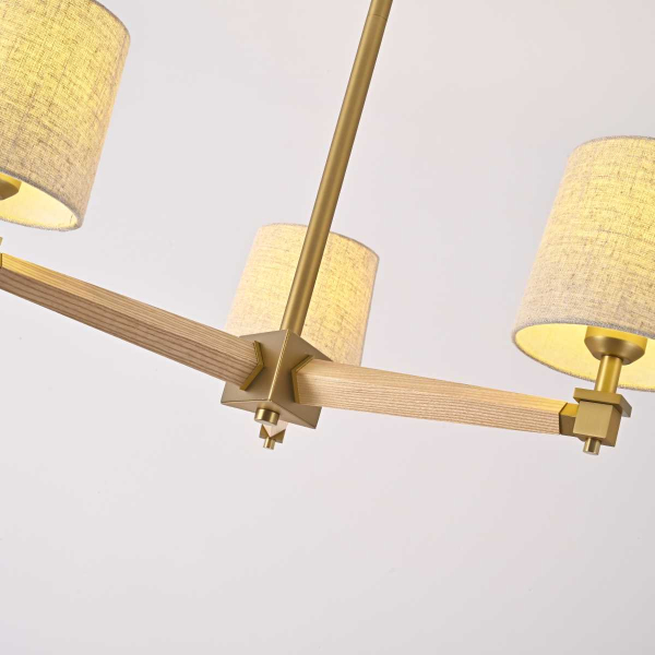 Подвесная люстра Imperium Loft Jorgenson D70 Beige/Light Wood 203577-26