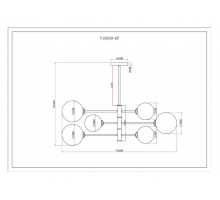 Подвесная люстра Moderli Molecule V10840-6P