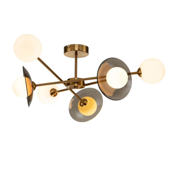 Потолочная люстра Indigo Jazz 11020/6C Brass V000163 Потолочная люстра Indigo Jazz 11020/6C Brass V000163