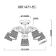 Потолочная люстра MyFar Luiza MR1471-5C