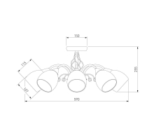 Потолочная люстра Eurosvet 30026/8 золото