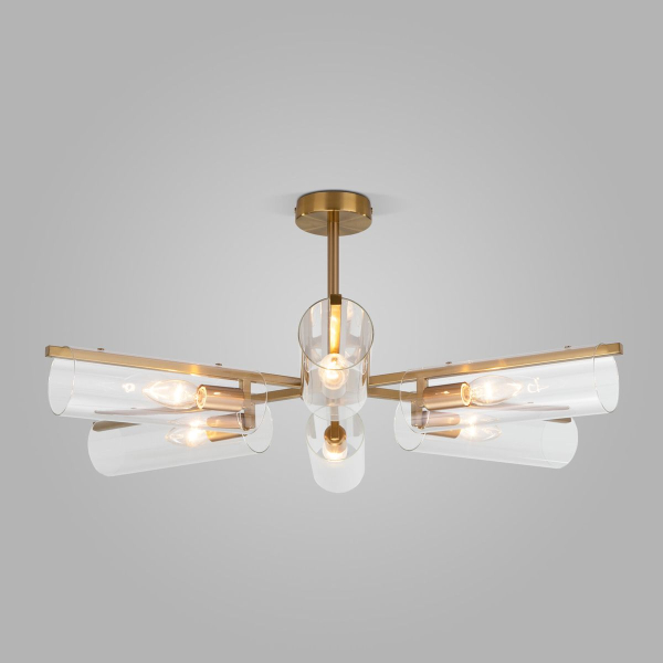 Потолочная люстра Eurosvet Trompeta 70144/6 латунь