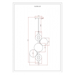 Подвесная люстра Moderli Molly V10795-5P