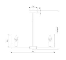 Потолочная люстра Eurosvet Marble 60158/5 латунь