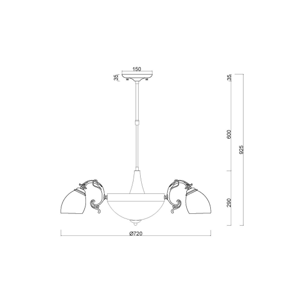 Потолочная люстра MyFar Biene MR1523-8C Потолочная люстра MyFar Biene MR1523-8C