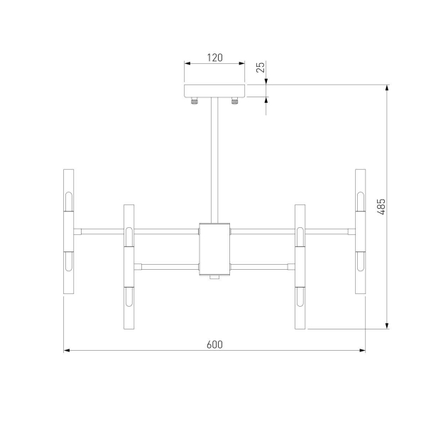 Подвесная люстра Bogates Bastone 345 Smart