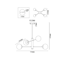 Потолочная люстра MyFar Solve MR1330-4P