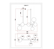 Подвесная люстра Moderli Molecule V10842-7P