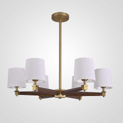 Подвесная люстра Imperium Loft Jorgenson D85 White/Dark Wood 203574-26