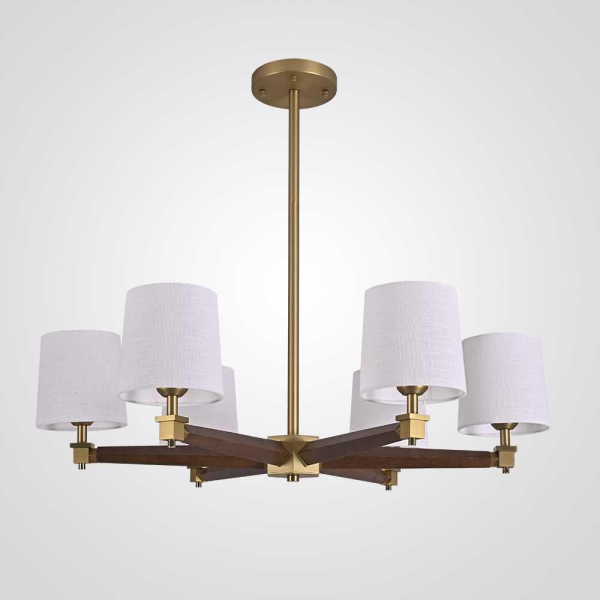 Подвесная люстра Imperium Loft Jorgenson D85 White/Dark Wood 203574-26