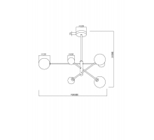 Подвесная люстра Freya Sphirity FR5376CL-06B