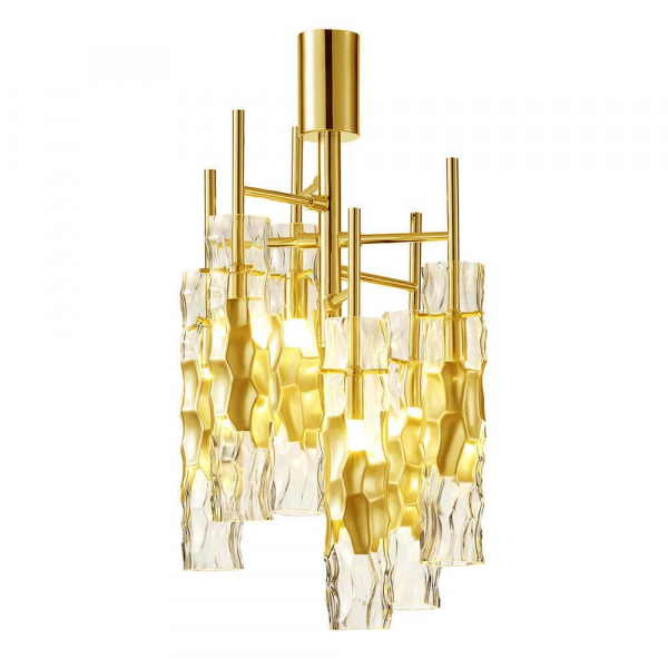 Подвесная люстра Crystal Lux Primavera PL6 Gold