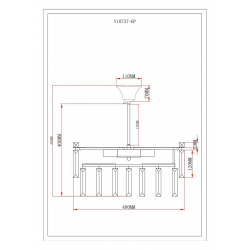 Потолочная люстра Moderli Crystal V10737-6P