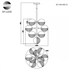 Подвесная люстра ST Luce Todo SL1184.403.13