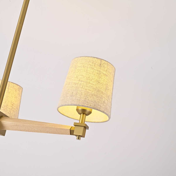 Подвесная люстра Imperium Loft Jorgenson D70 Beige/Light Wood 203577-26