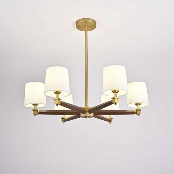 Подвесная люстра Imperium Loft Jorgenson D85 White/Dark Wood 203574-26