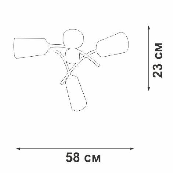 Потолочная люстра Vitaluce V2850-1/3PL Потолочная люстра Vitaluce V2850-1/3PL