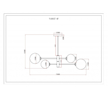 Подвесная люстра Moderli Molecule V10837-4P