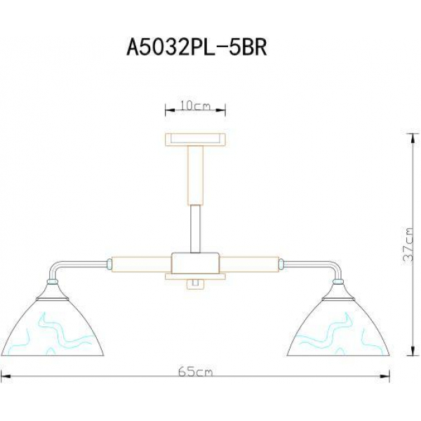 Потолочная люстра Arte Lamp Matthew A5032PL-5BR