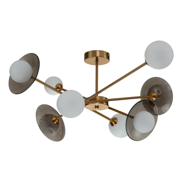 Потолочная люстра Indigo Jazz 11020/8C Brass V000164 Потолочная люстра Indigo Jazz 11020/8C Brass V000164