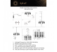 Подвесная люстра Aployt Kasia APL.327.27.08