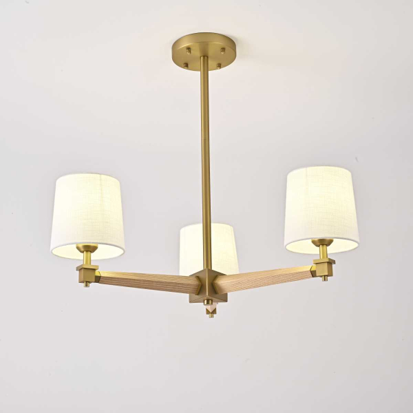 Подвесная люстра Imperium Loft Jorgenson D70 White/Light Wood 203578-26