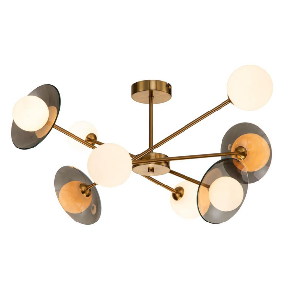 Потолочная люстра Indigo Jazz 11020/8C Brass V000164 Потолочная люстра Indigo Jazz 11020/8C Brass V000164