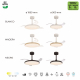 Люстра-вентилятор Mantra SLIM FAN mini 9056