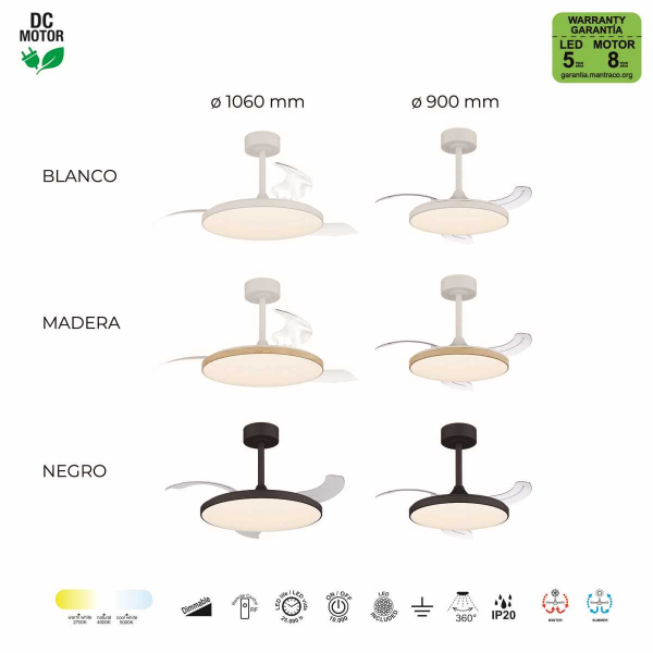 Люстра-вентилятор Mantra SLIM FAN 9007 Люстра-вентилятор Mantra SLIM FAN 9007
