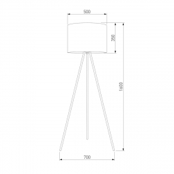 Торшер TK Lighting 6635 Umberto