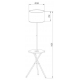 Торшер Arte Lamp Combo A2070PN-1BK