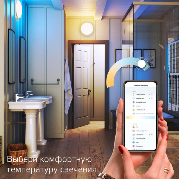 Накладной светодиодный светильник Gauss Smart Home 2050112