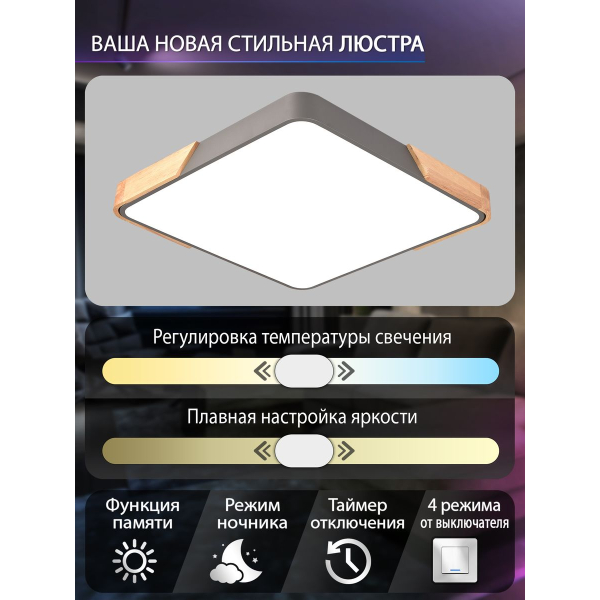 Потолочный светодиодный светильник Natali Kovaltseva LED LAMPS 81413 Потолочный светодиодный светильник Natali Kovaltseva LED LAMPS 81413