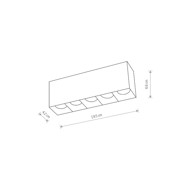 Накладной светильник Nowodvorski Midi Led Black 10058