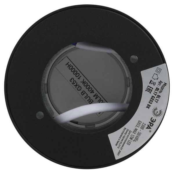 Накладной светильник ЭРА OL17 GX53 BK Б0049028