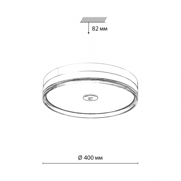 Настенно-потолочный светодиодный светильник Sonex Mitra Eterna 7727/76L