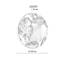 Настенно-потолочный светодиодный светильник Sonex Pale Flori 7748/DL