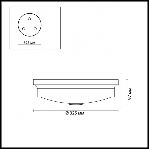 Настенно-потолочный светильник Odeon Light Walli Marsei 4825/3C