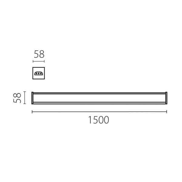 Светильник линейный 60W Trito Lightstar 456607