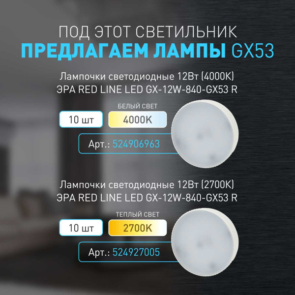 Настенно-потолочный светильник ЭРА OL54 WH Б0061191