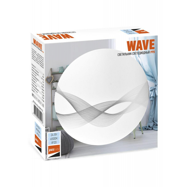 Настенно-потолочный светодиодный светильник Jazzway PPB Wave 5024946